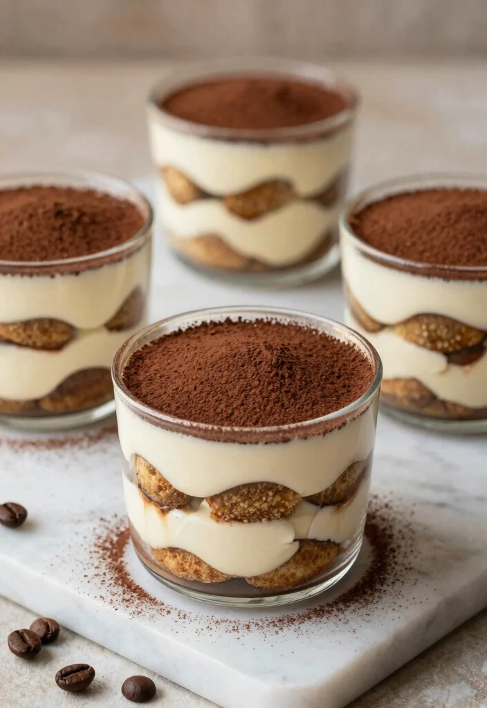 12 Layered Dessert Recipes for Beautiful Make Ahead Sweets - 5. No-Bake Tiramisu Cups 1