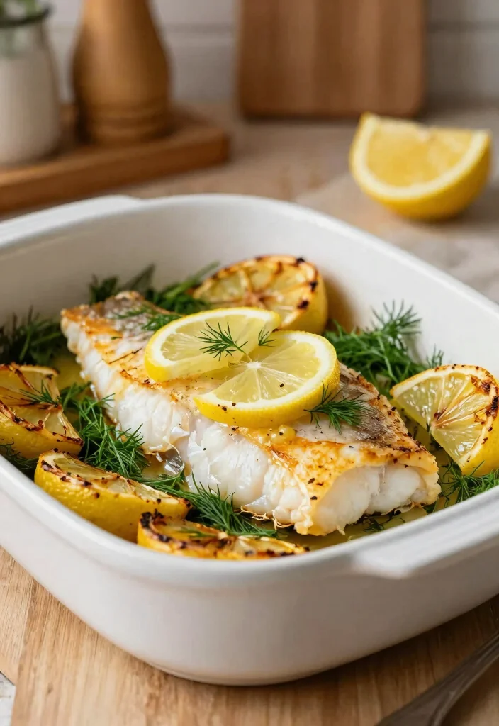 12 Lemon Dinner Recipes with Bright Fresh Flavor - 3. Lemon and Dill Baked Cod 1