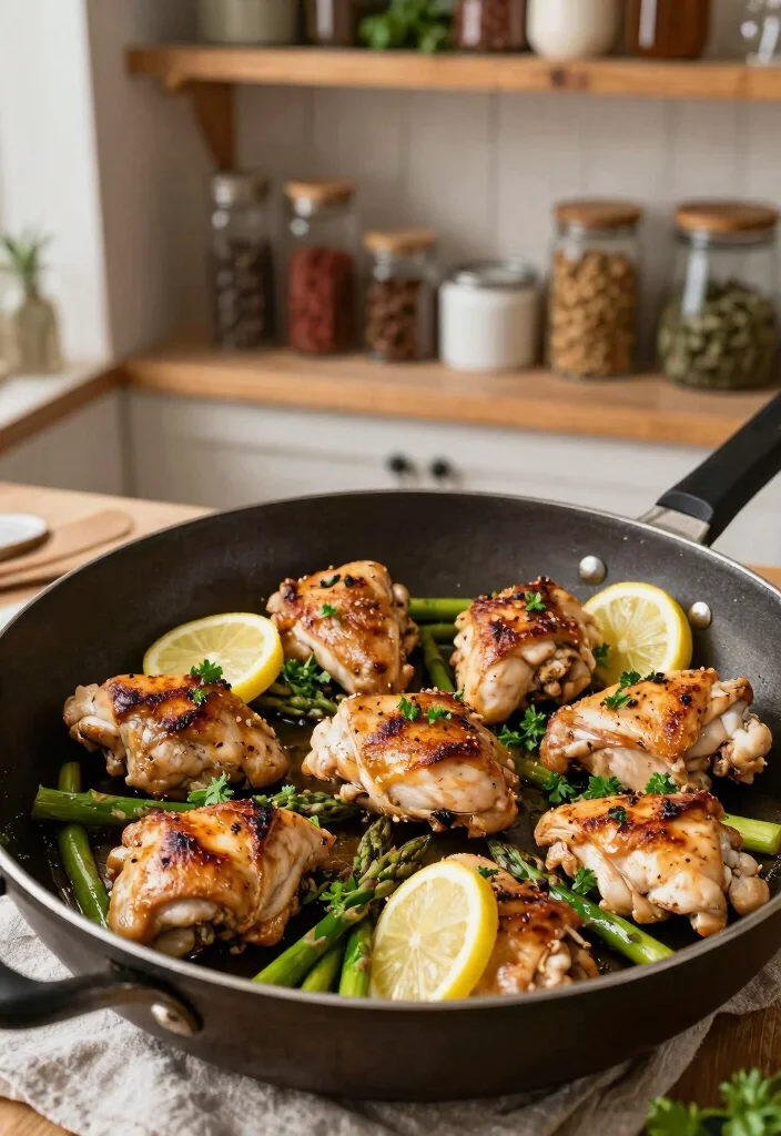 12 One Pot Dinner Recipes for Easy Weeknight Cooking 1 12 One Pot Dinner Recipes for Easy Weeknight Cooking - 1. One Pot Lemon Garlic Chicken and Asparagus 1