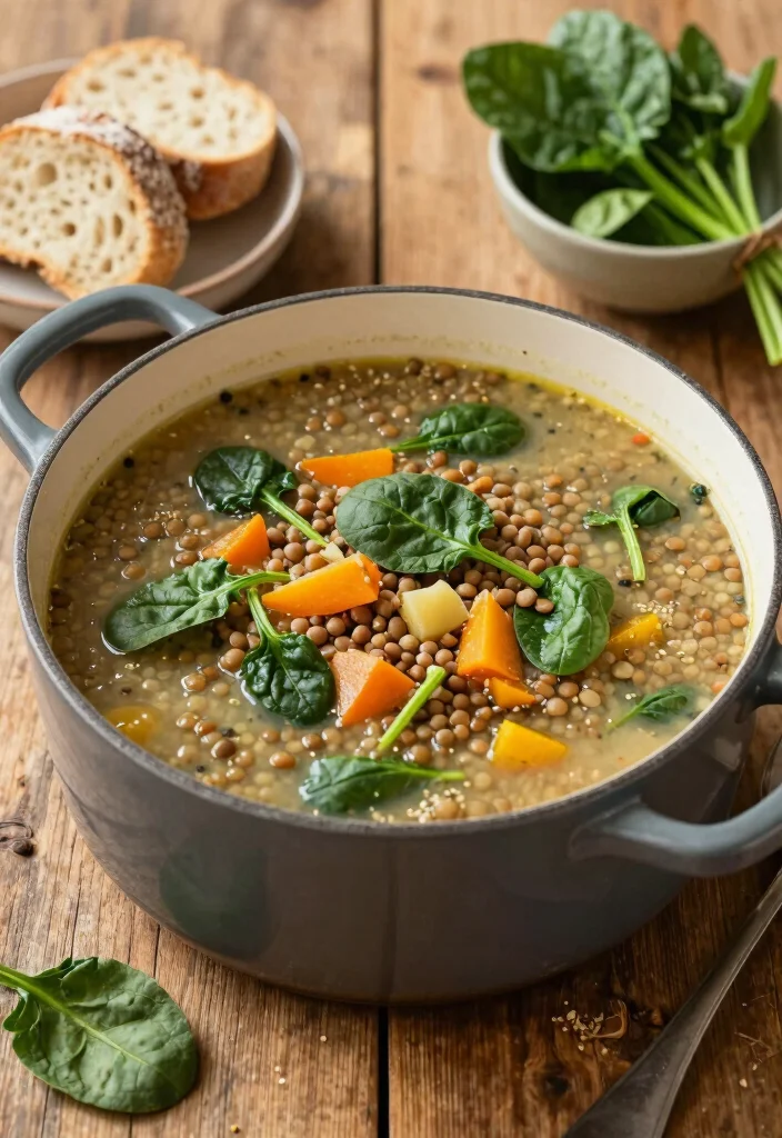 12 One Pot Dinner Recipes for Easy Weeknight Cooking 100 12 One Pot Dinner Recipes for Easy Weeknight Cooking - 10. One Pot Lentil Soup with Spinach 1