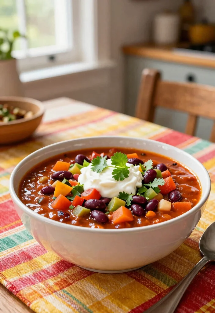 12 Simple Family Dinner Recipes Everyone Will Enjoy - 2. Vegetarian Chili 1