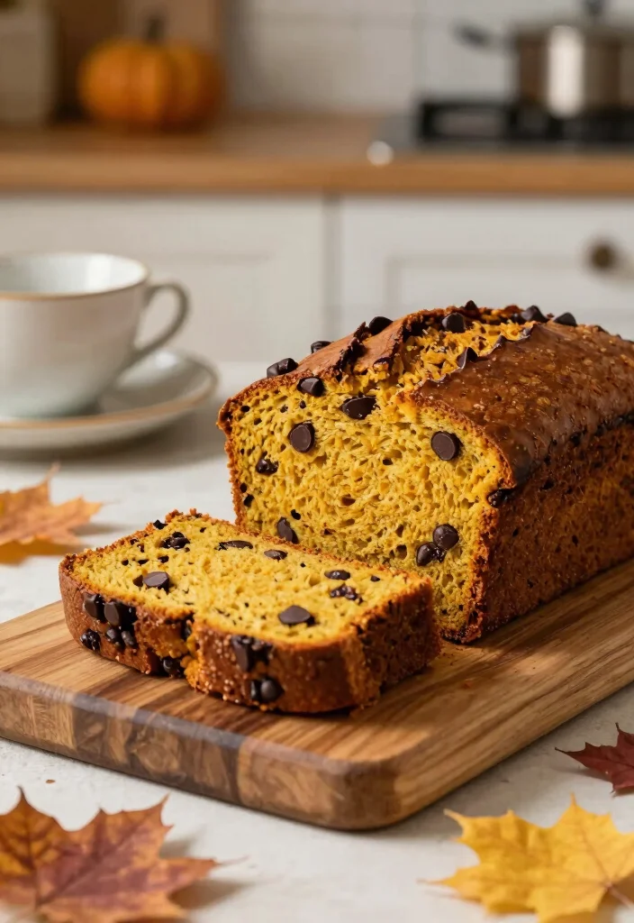 12 Thanksgiving Dessert Recipes for a Festive Holiday Table - 8. Chocolate Chip Pumpkin Bread 1
