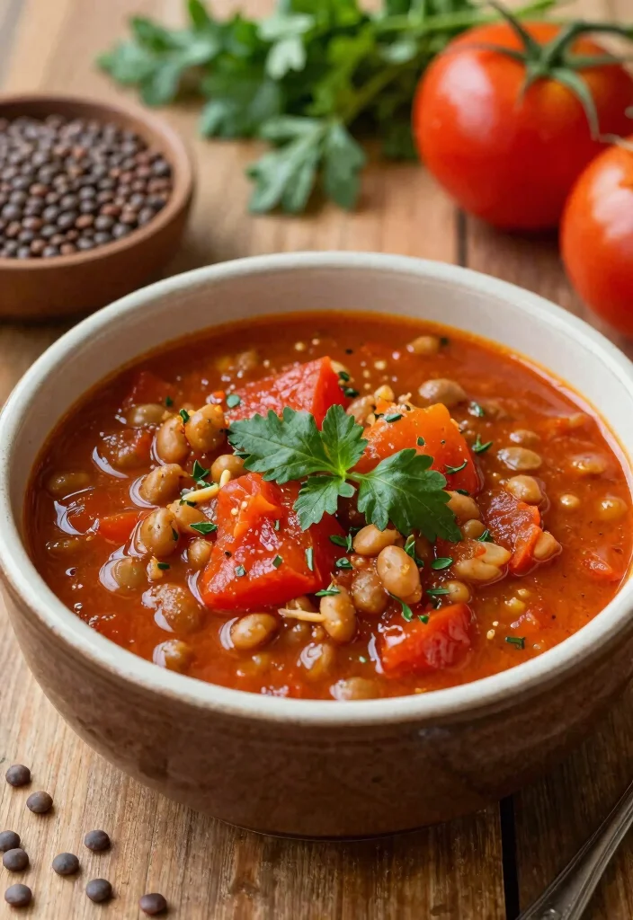 12 Tomato Dinner Recipes for Fresh Flavorful Meals 89 12 Tomato Dinner Recipes for Fresh Flavorful Meals - 9. Tomato and Lentil Stew 1