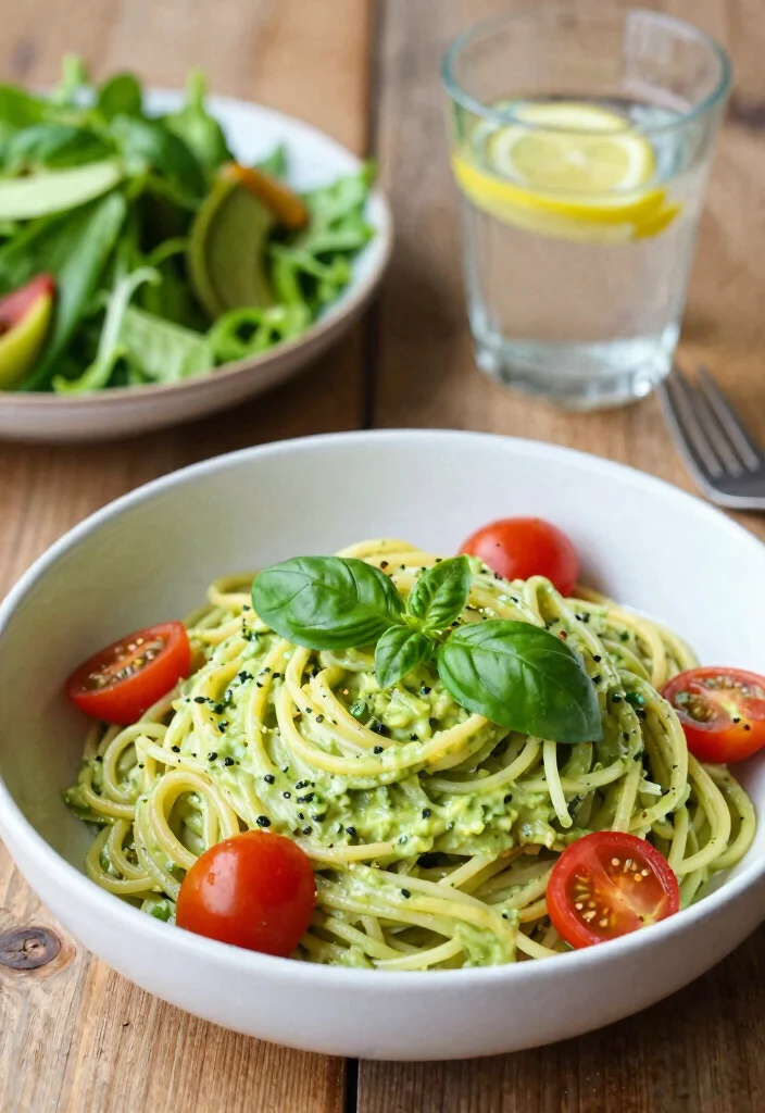 12 Vegan Pasta Recipes for Comforting Meatless Dinners - 1. Creamy Avocado Pasta 1