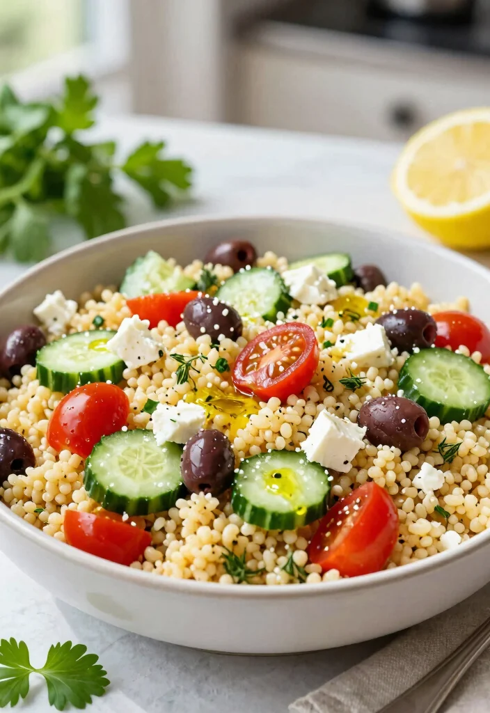 12 Veggie Dinner Recipes for Simple Meatless Nights 111 12 Veggie Dinner Recipes for Simple Meatless Nights - 11. Mediterranean Couscous Salad 1